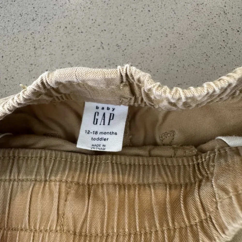 GAP Baby Gap Toddler Pull-On Khaki Shorts Size 12-18 M